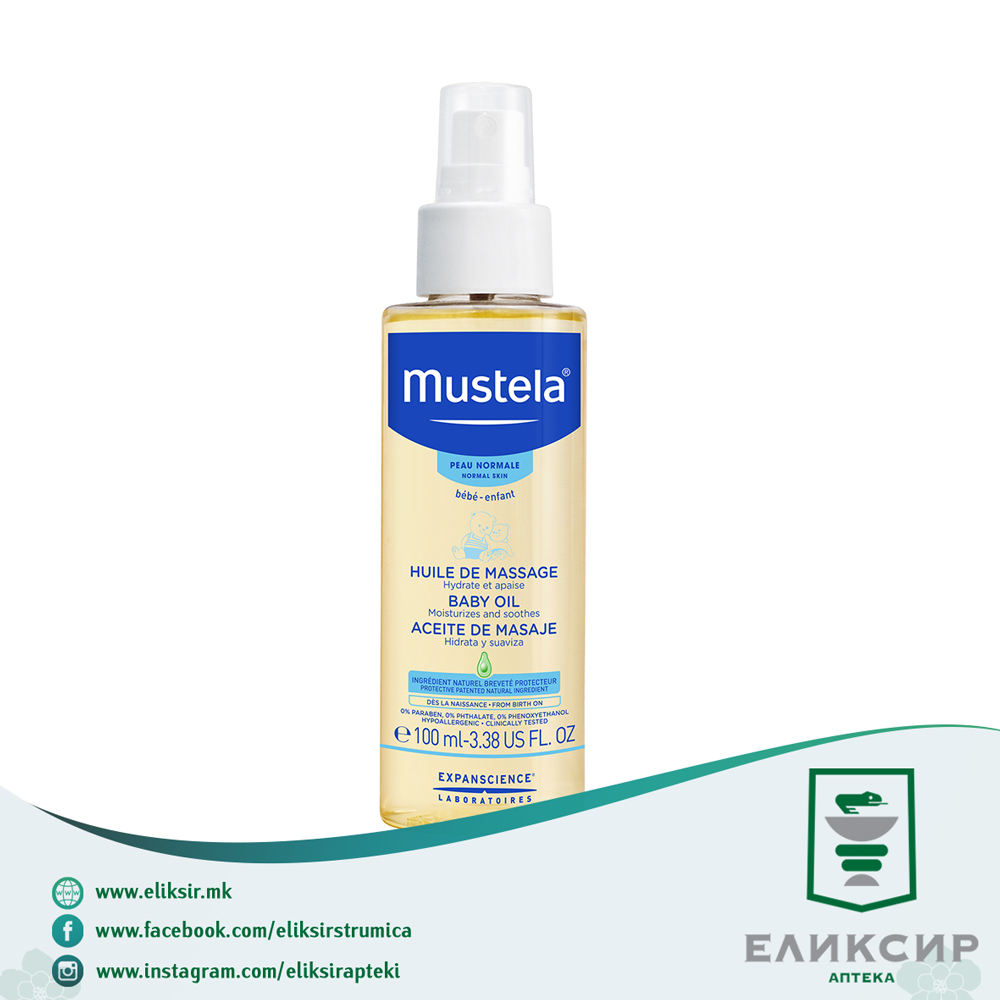 15742.jpg Mustela Baby Oil Mасло за масажа 100мл - Image 1