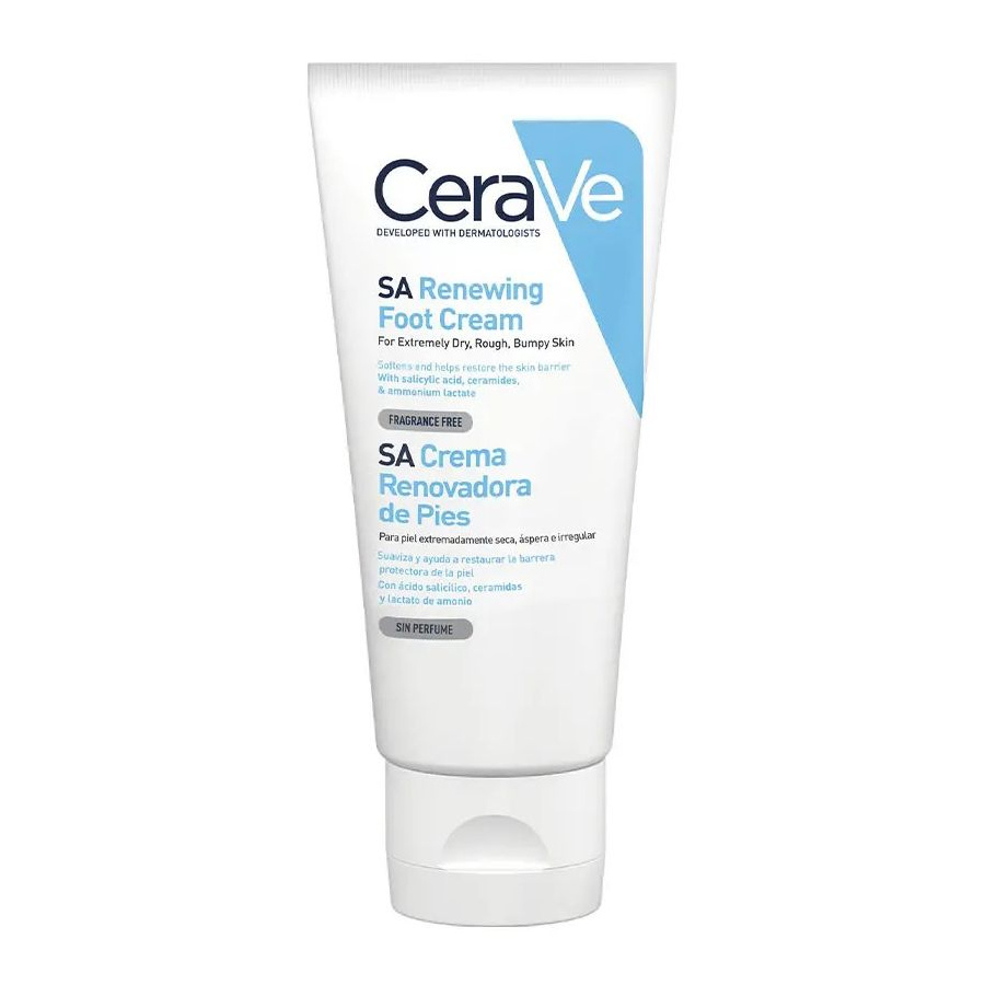 1676640777cerave-sa-obnovuvachka-krema-za-stapala-88ml-1-900x900-pad-1.jpg CeraVe SA Renewing Foot Cream Обновувачки крем 88мл - Image 1