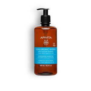 25874.jpg Apivita Hyaluronic Hydra Shampoo Хидрирачки шампон 500 мл - Image 1