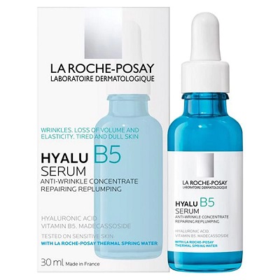 30ml-la-roche-posay-hyalu-b5-hyaluronic-acid-serum-30ml-eliksir-apteka-30ml-1.jpg LA ROCHE-POSAY HYALU B5 SERUM - Серум нега против брчки и за исполнета чувствителна кожа 30мл - Image 1