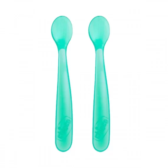 Chicco-лажица-силиконска-6-сина.webp Chicco силиконска лажица 6+ сина - Image 1
