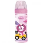 Chicco шише пластично со силиконска цуцла 250мл