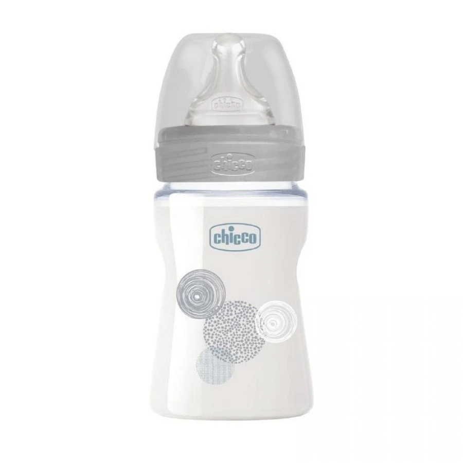 Chicco-шише-стаклено.webp Chicco стаклено шише UNI 150ml - Image 1
