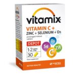 Fortex VITAMIX Vitamin DEPOT Vitamin C-ZN-Se-D3 30 капсули