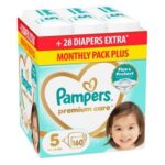 Pampers Premium Care Monthly Pack Mесечно пакување премиум пелени бр.5 (11-16кг) х 160
