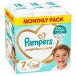 Pampers Premium Care Monthly Pack Mесечно пакување премиум пелени бр.6 (15+ кг) х 120