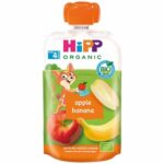 HIPP Овошно пире од јаболка и банана 100г