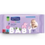 Septona Baby Calm Care Wipes Aloe Vera- Влажни марамици 60 парчиња