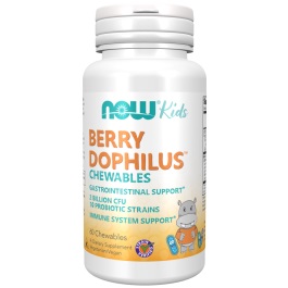 berryyy.jpg NOW BerryDophilus Kids, 60 таблети за џвакање - Image 1