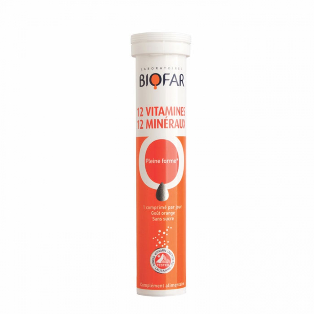biofar-12-vitamina.jpg BIOFAR 12 VITAMINES, 20 Шумливи витамински таблети - Image 1