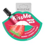 Biovene Kiss Me tinted balm Strawberry Балзам за усни со вкус на јагода