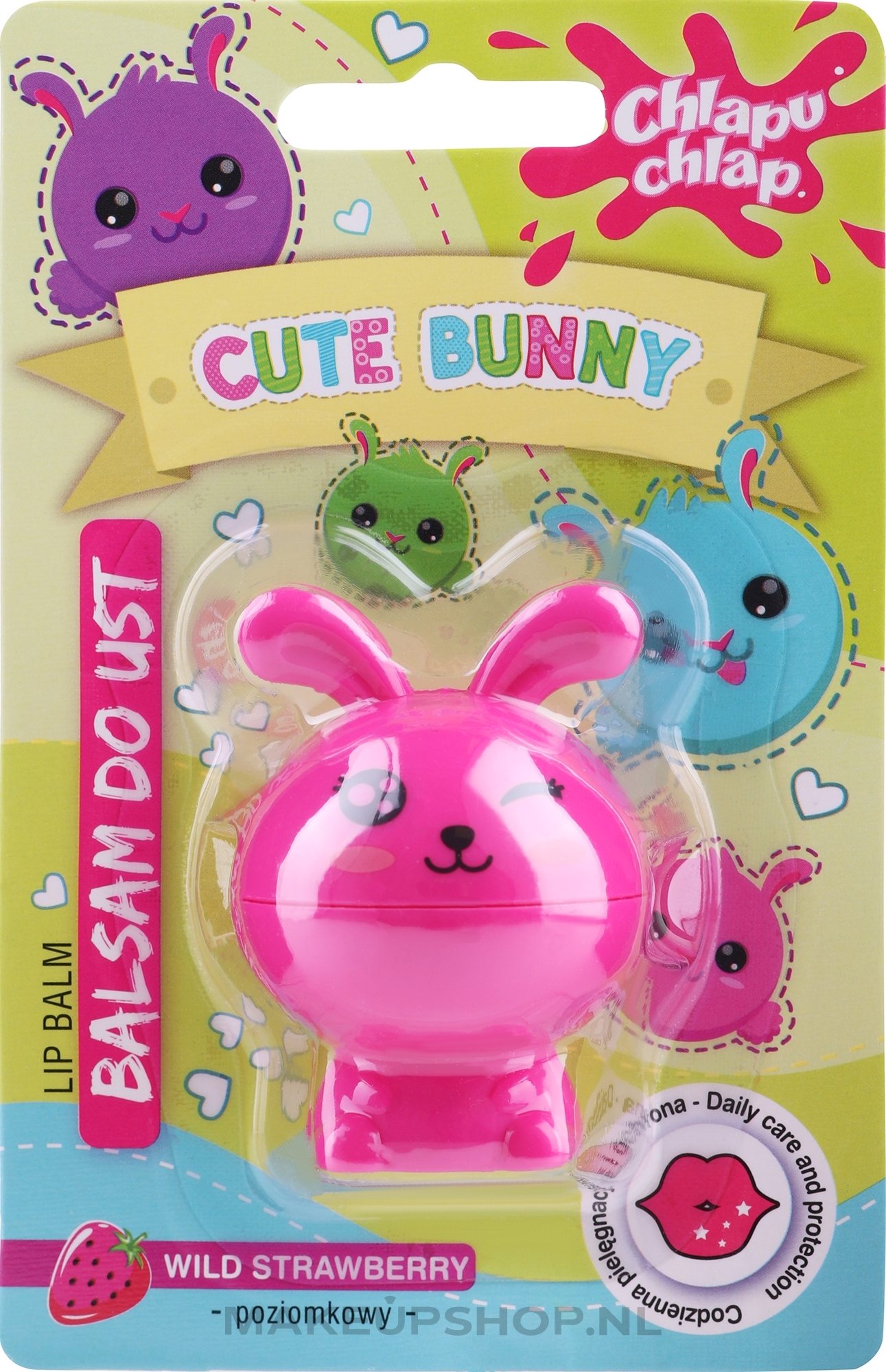 biovene-bunny-2.jpg Cute Bunny Lip balm strawberry bluеberry Мелем за усни - Image 1