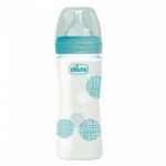 Chicco Well-Being шише стаклено со силиконска цуцла 240мл