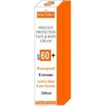 DOCTOR'S High SUN Protection Face Body cream SPF 60 - Крем за сончање СПФ 60 200мл