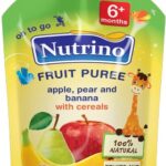 Nutrino - Нутрино пире од јаболко, круша, банана, житарици 100g