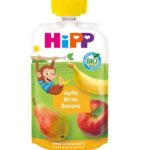 HIPP Овошно пире од јаболка круша и банана 100г