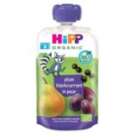 HIPP Овошно пире од слива црна рибизла и круша 120г