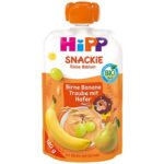 HIPP Snackie Овошно пире од банана и грозје 120г
