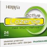 Pharmamed Lozenge Active Мед, лимон и нане 24 пастили