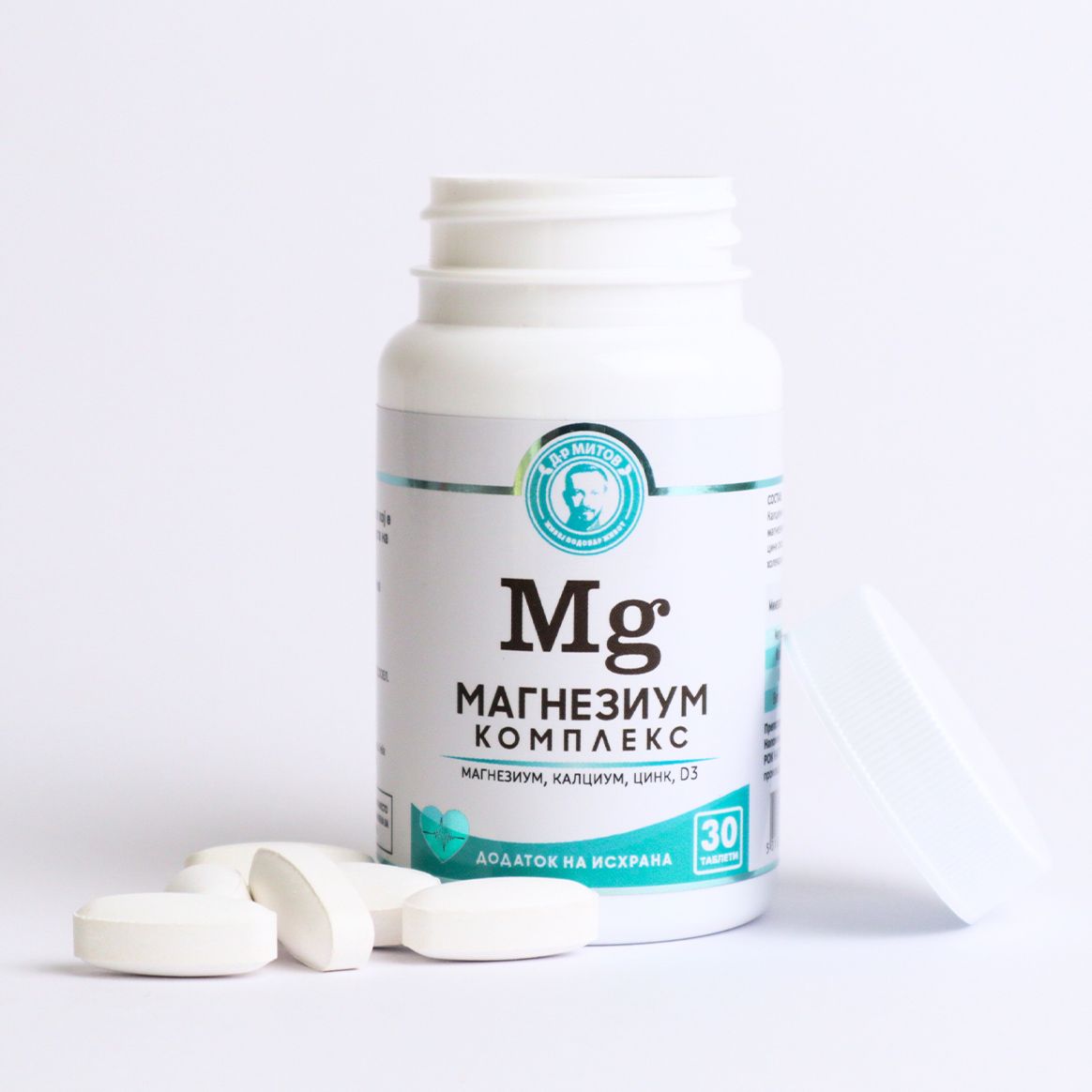 mg-mitrov.jpg Dr Mitov Magnesium Complex 250 mg, 30 таблети - Image 1