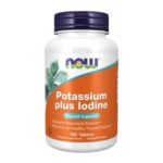 NOW Potassium Plus Iodine, 180таблети
