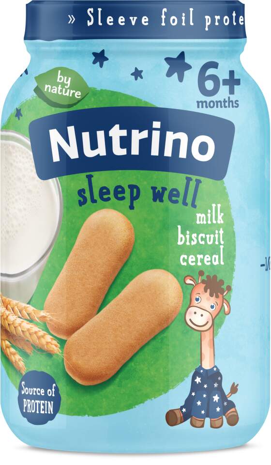 nutrino-mleko-biskvita-zitarki.jpg Nutrino - Нутрино каша со млеко, бисквита и житарки 190g - Image 1