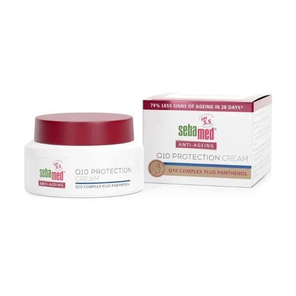 sebamedQ10.jpg SebaMed Q10 Anti ageing - Крем за лице против стареење 50мл Рок 02/27 - Image 1