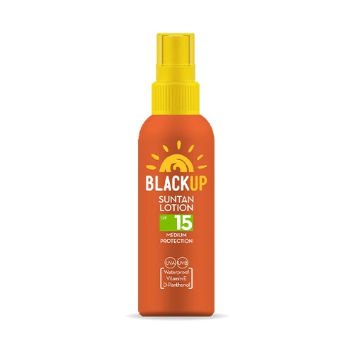 small_BLACK_UP_Suntan_lotion_SPF_15_9528.jpg BLACK UP SPF15 - Млеко за сончање СПФ15 спреј 150мл - Image 1
