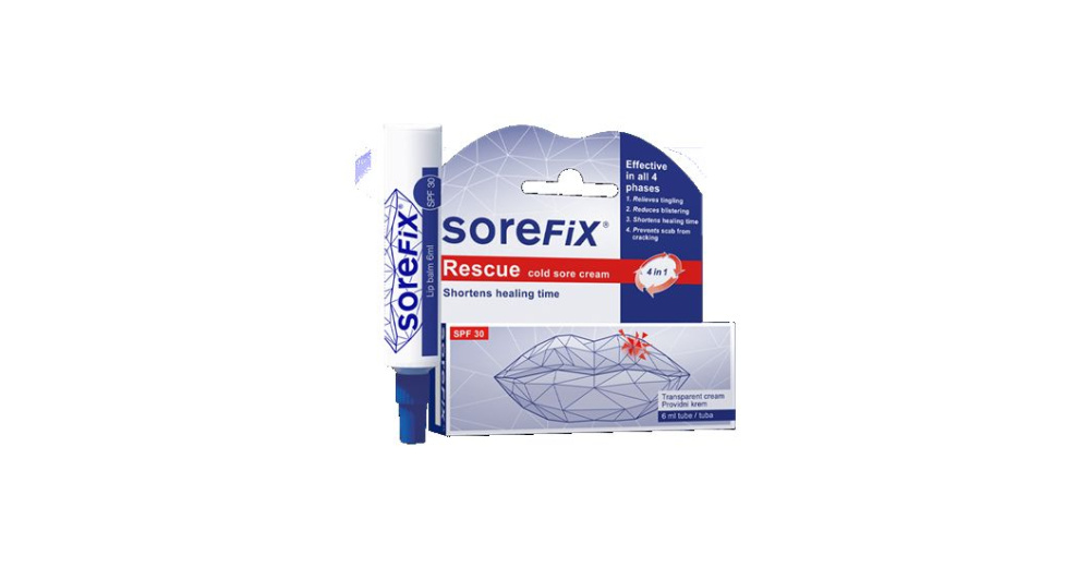 sorefix.jpg SoreFix Крем за херпес на усни 6мл - Image 1