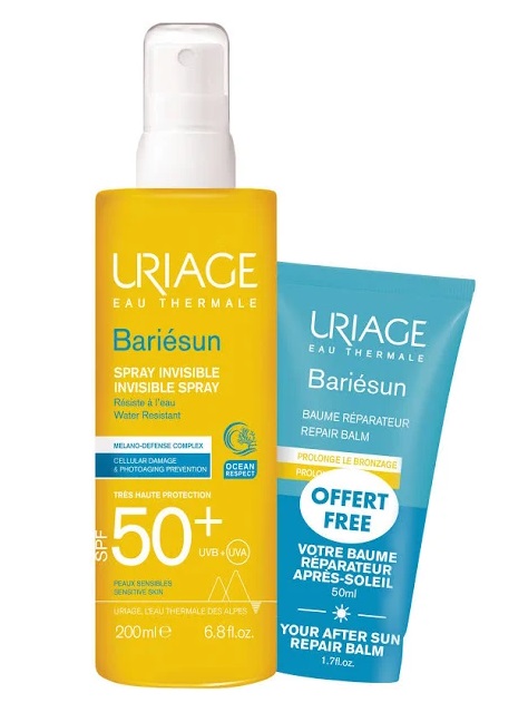 uriage-bariesun-invisible-19924.jpg URIAGE SET BARIESUN Spray SPF50 Repair Balm-Сет за заштита од сонце - Image 1