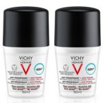 VICHY ANTI-TRANSPIRANT HOMME ANTI-STAINS 48h- Roll on - За регулирање на прекумерно потење - чувствителна кожа 1+1(50ml+50ml)